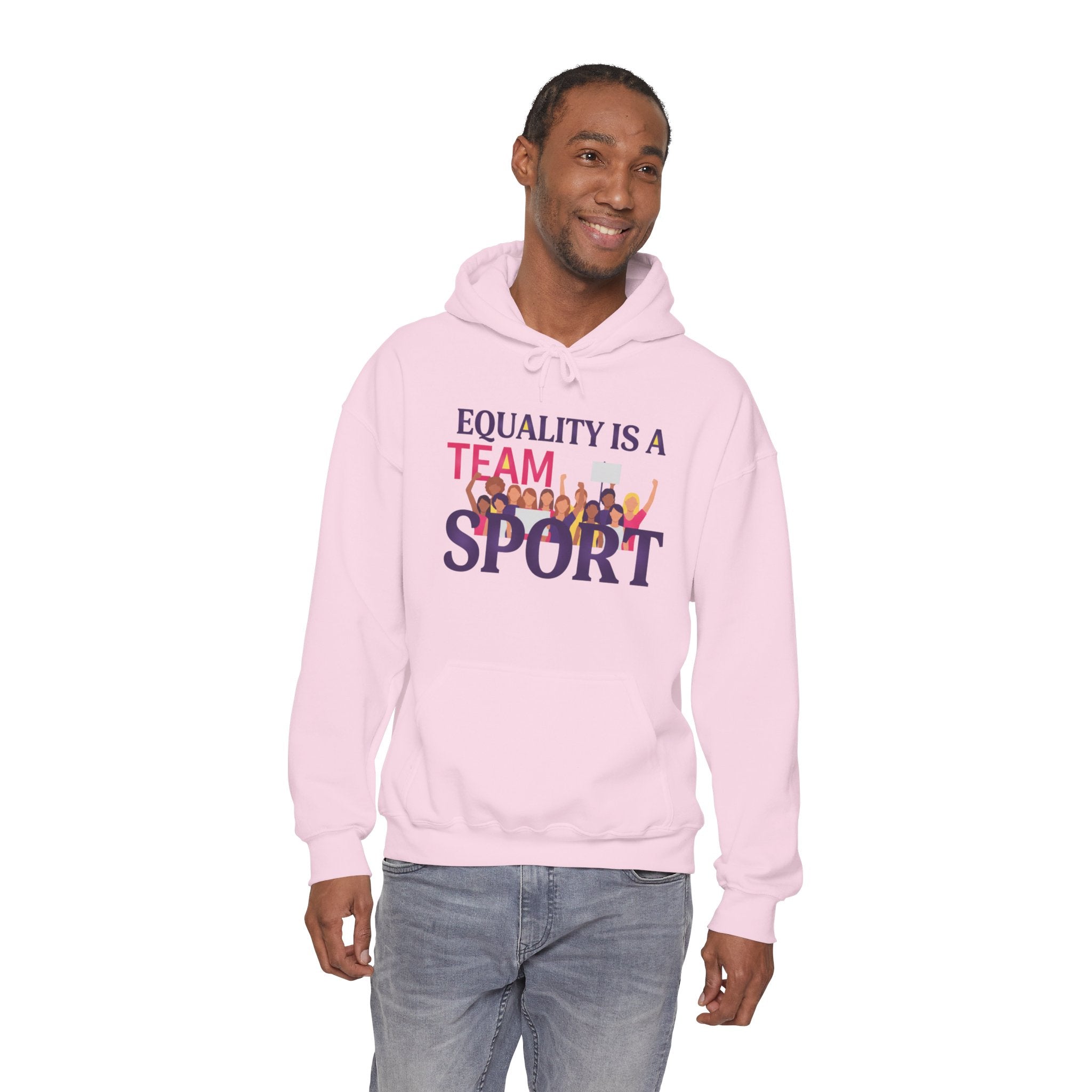 Equality Is a Team Sport Hoodie — Inclusive Team Unity Sweatshirt
