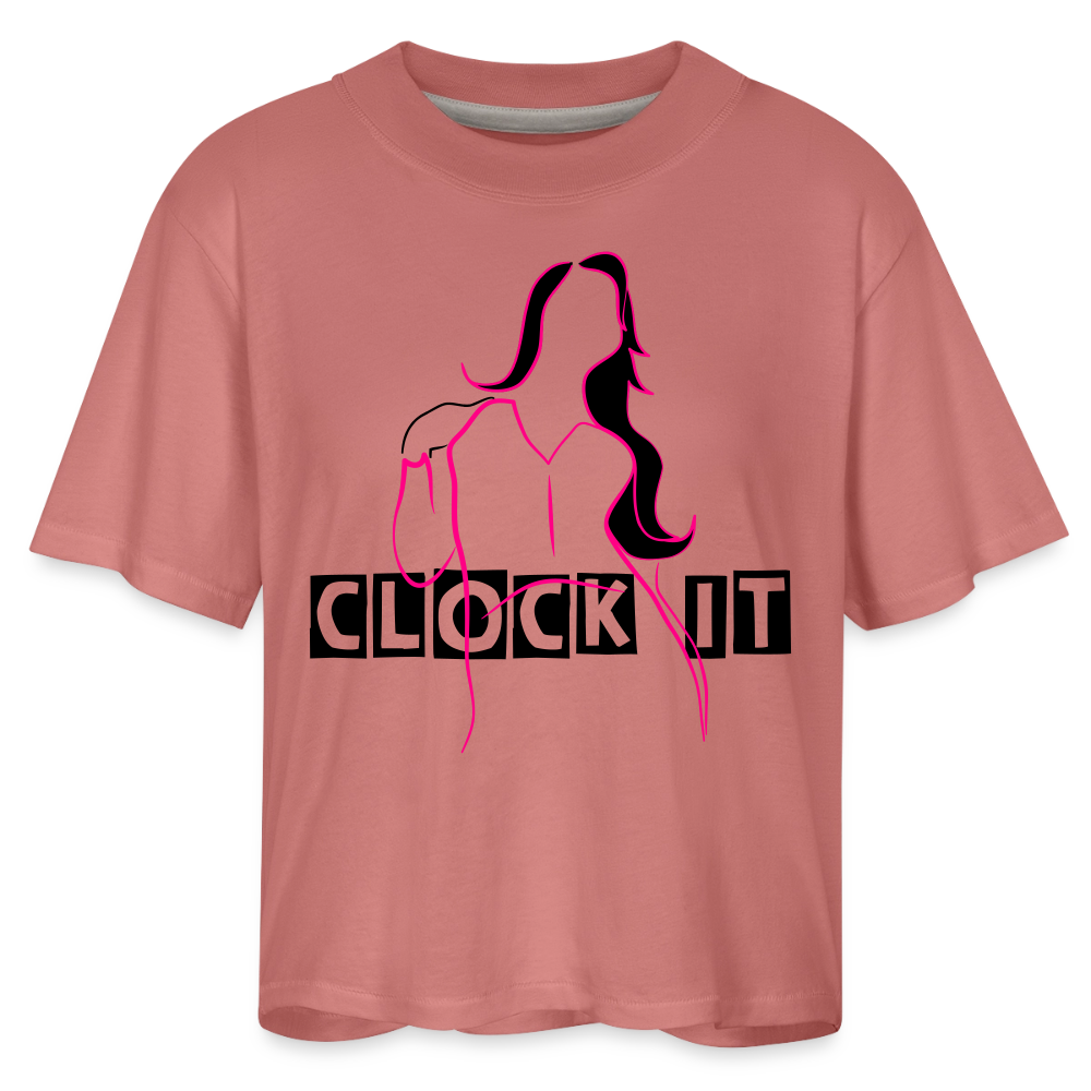 Women's Clock it Tee - mauve