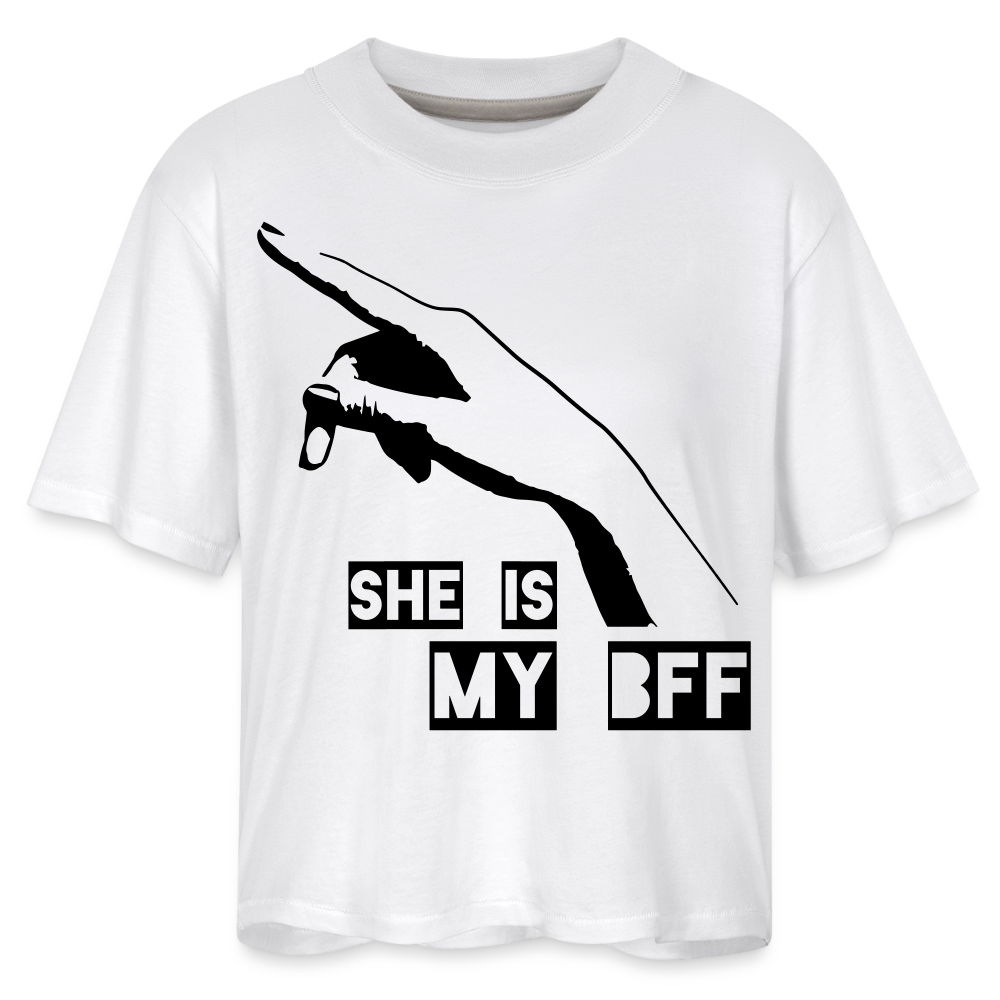 Women's Boxy Tee - white