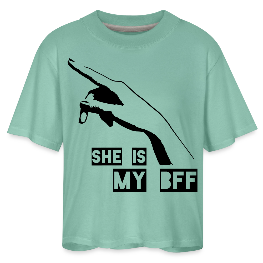 Women's Boxy Tee - saltwater