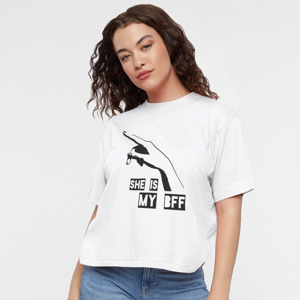 Women's Boxy Tee - white