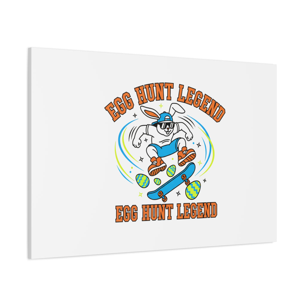 Egg Hunt Legend Canvas | Bold Boys Easter, Egg Hunter Skateboard Dino Egg