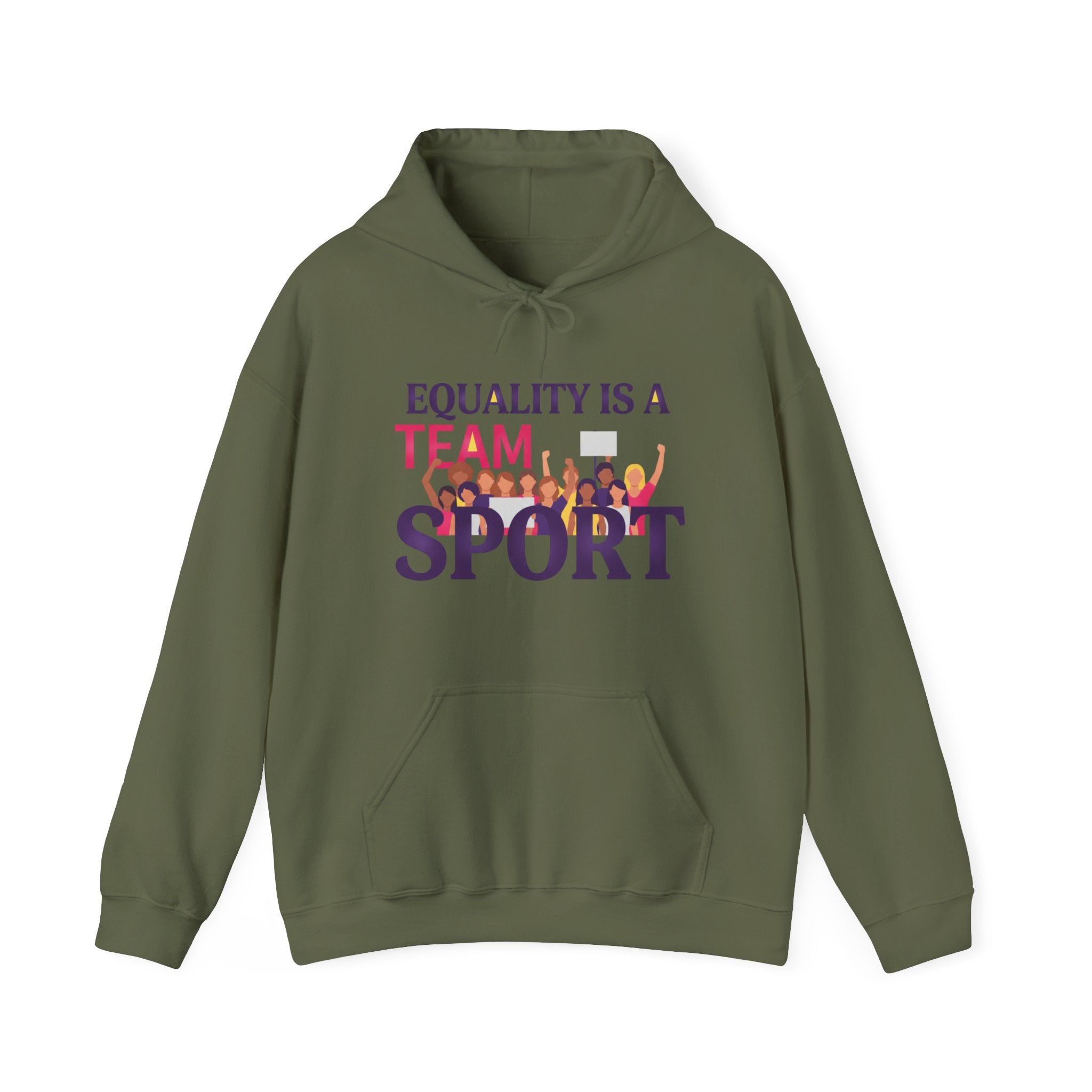 Equality Is a Team Sport Hoodie — Inclusive Team Unity Sweatshirt