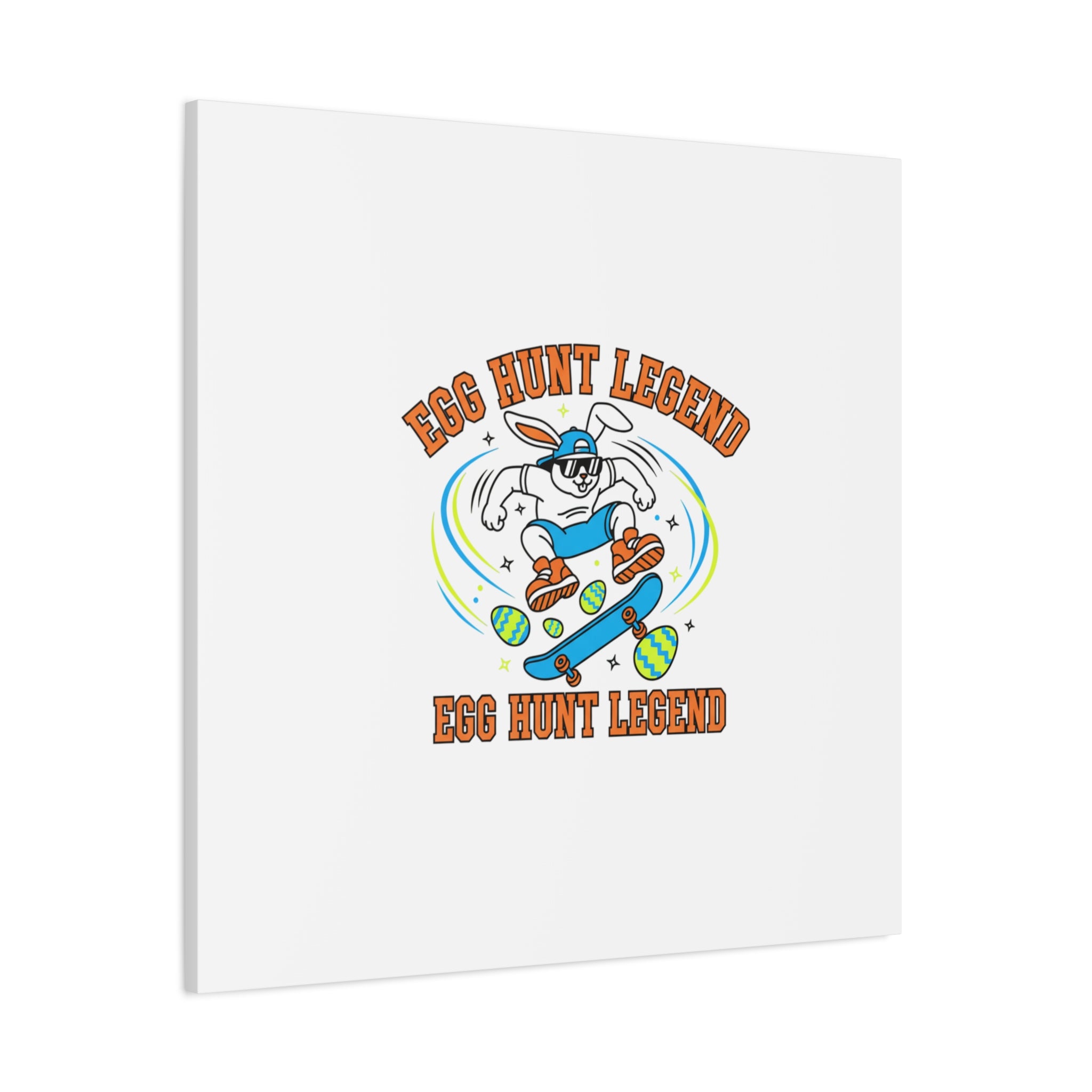 Egg Hunt Legend Canvas | Bold Boys Easter, Egg Hunter Skateboard Dino Egg
