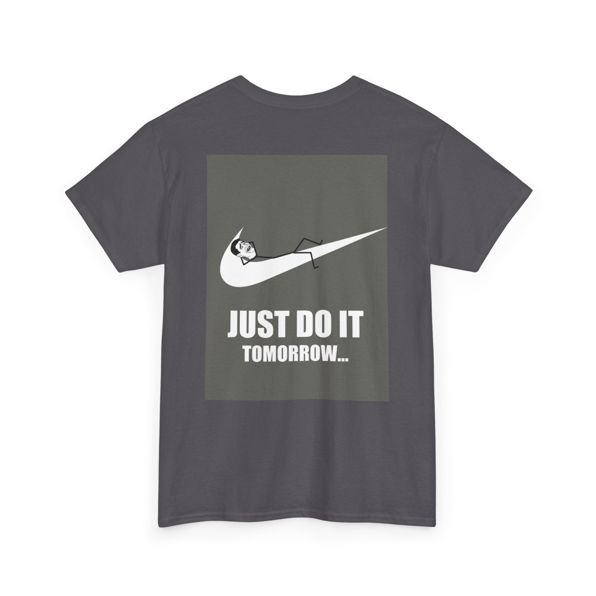 Just Do It Tomorrow Tee — 'Deal With It' Pixel Sunglasses Graphic T‑Shirt