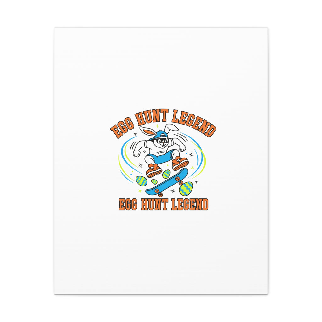 Egg Hunt Legend Canvas | Bold Boys Easter, Egg Hunter Skateboard Dino Egg
