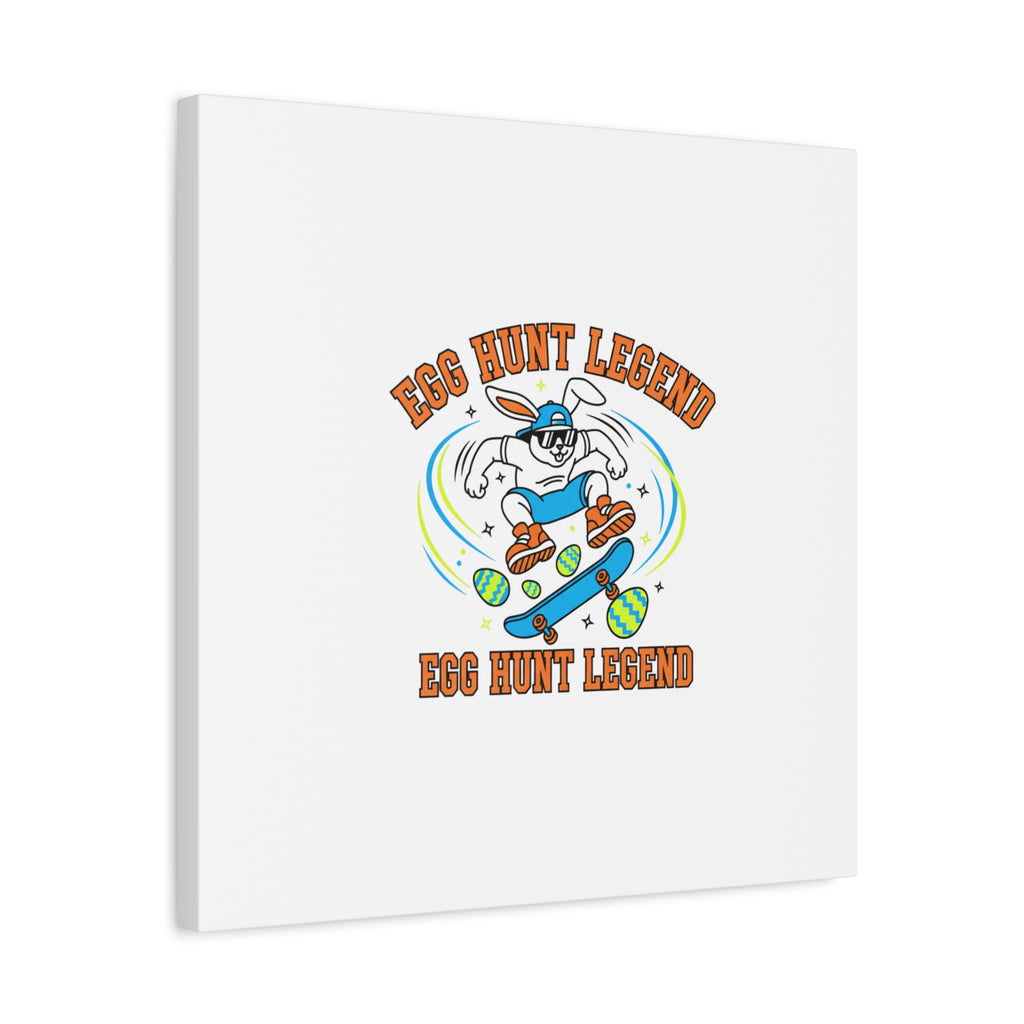 Egg Hunt Legend Canvas | Bold Boys Easter, Egg Hunter Skateboard Dino Egg