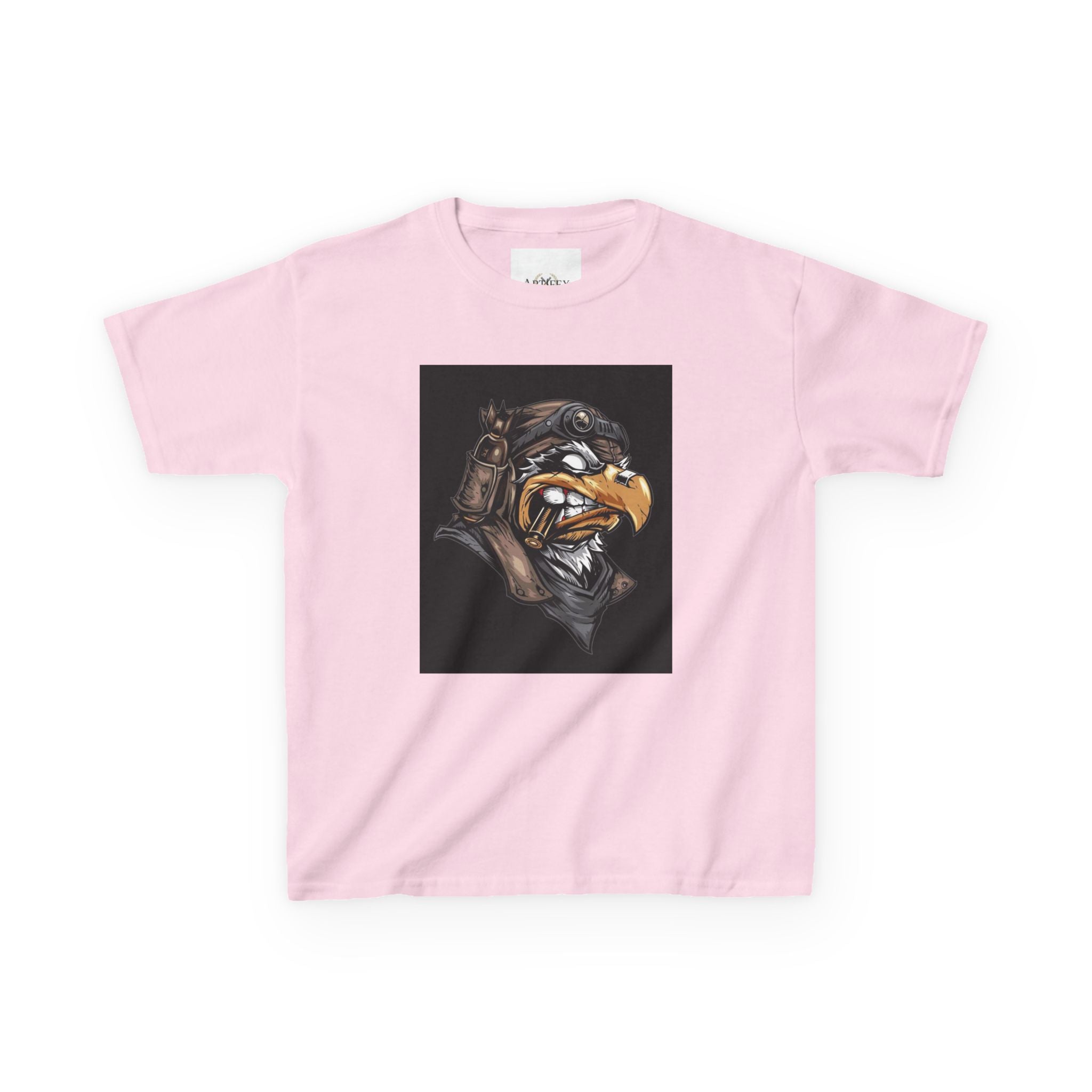 Kids Eagle Pilot T‑Shirt — Vintage Aviator Bird Graphic Tee for Boys