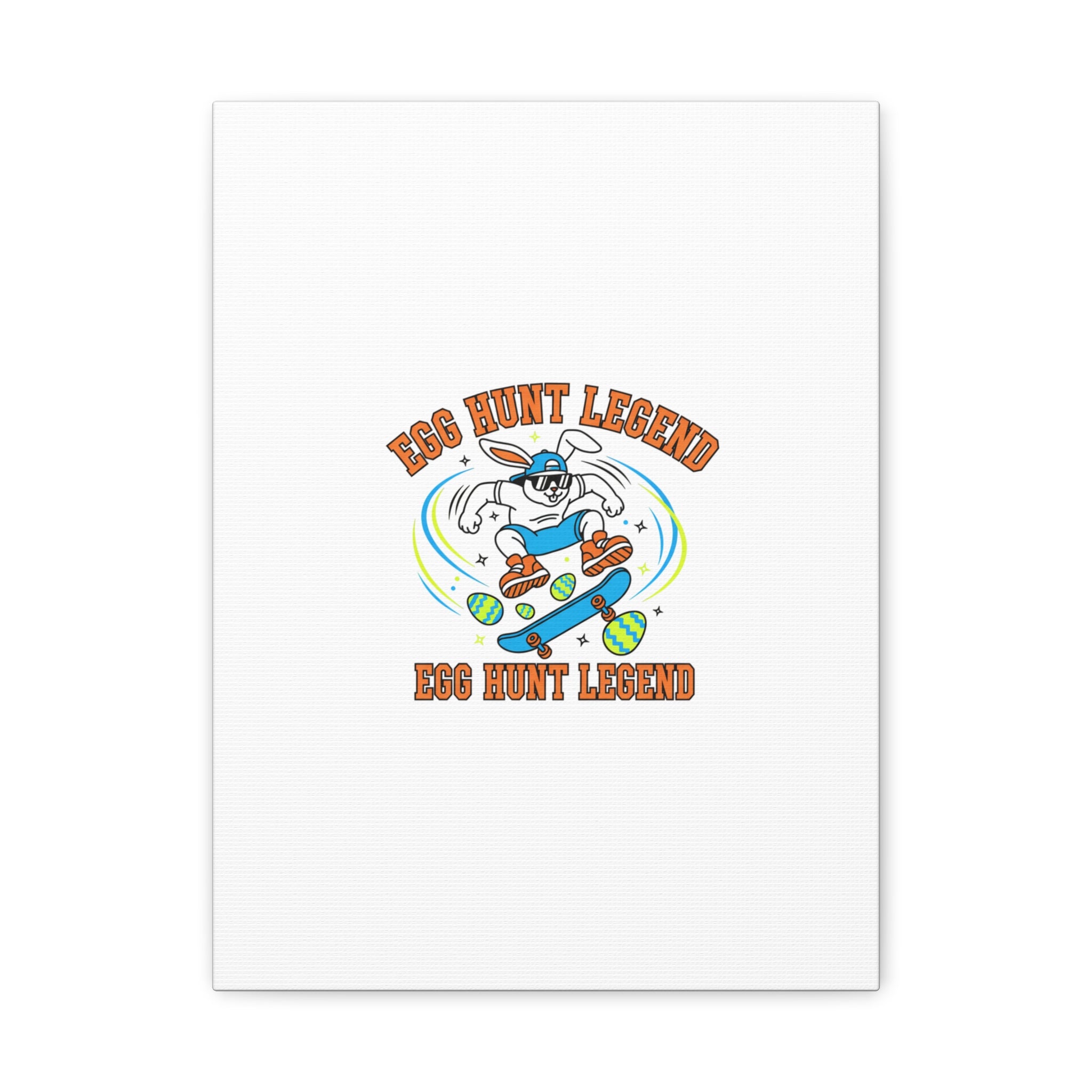 Egg Hunt Legend Canvas | Bold Boys Easter, Egg Hunter Skateboard Dino Egg