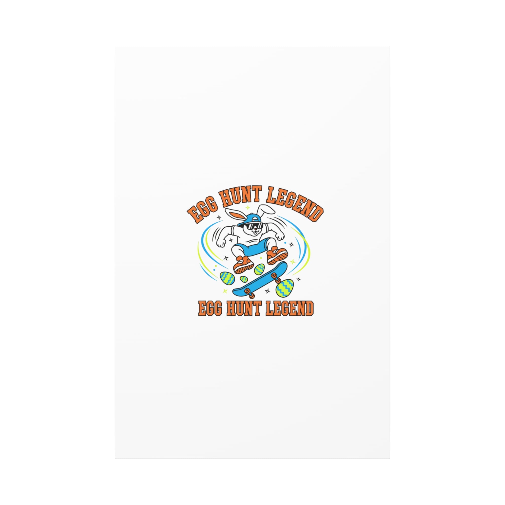 Egg Hunt Legend Canvas | Bold Boys Easter, Egg Hunter Skateboard Dino Egg