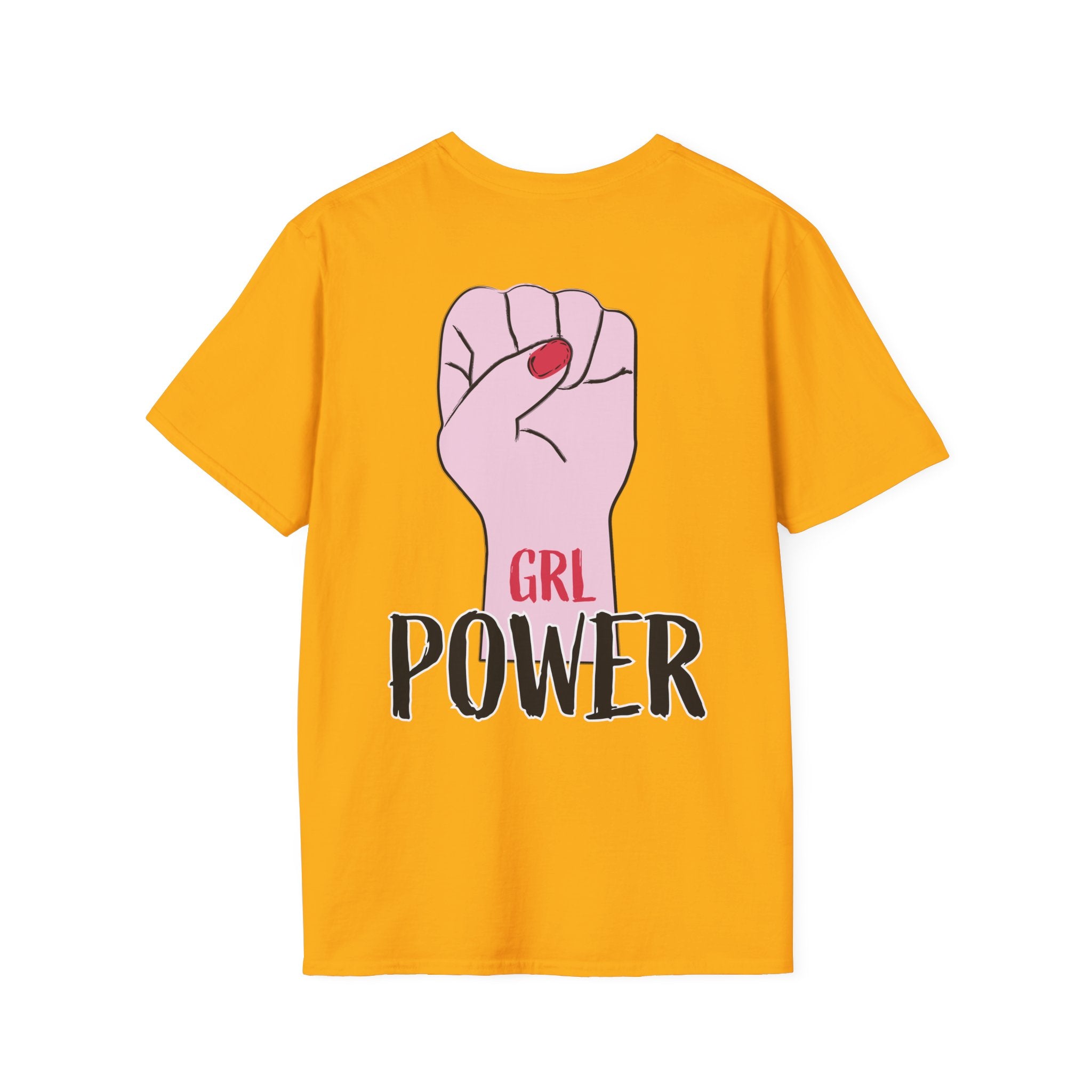 Girl Power Floral Portrait T-Shirt