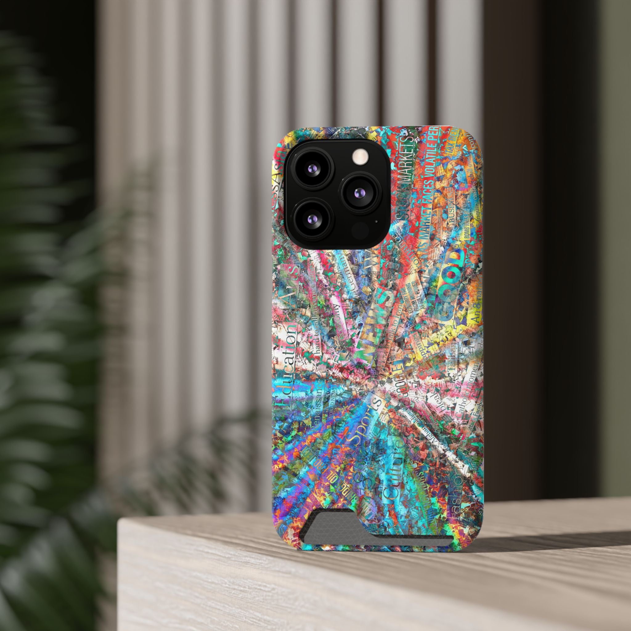 Abstract Spiral Wallet Phone Case