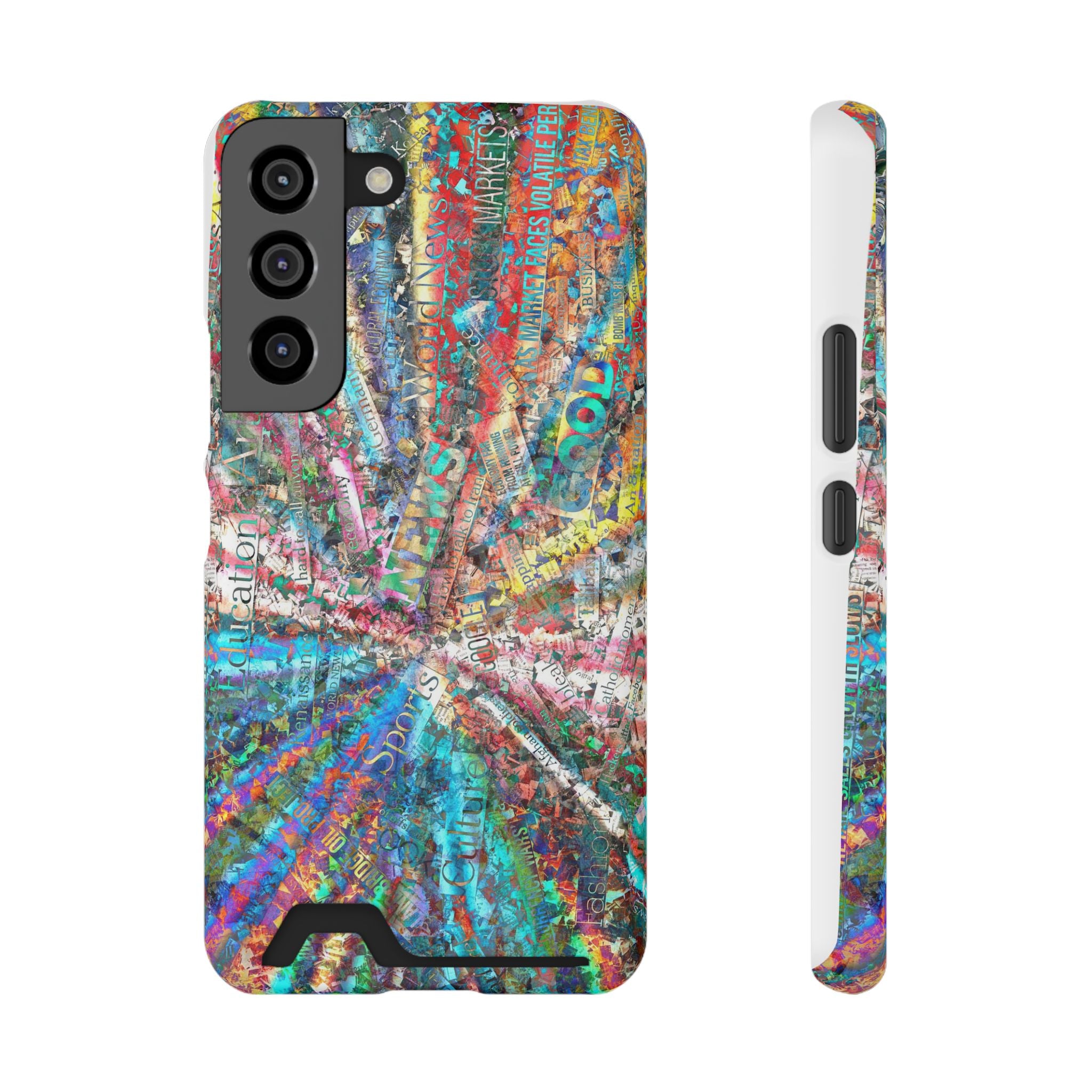 Abstract Spiral Wallet Phone Case