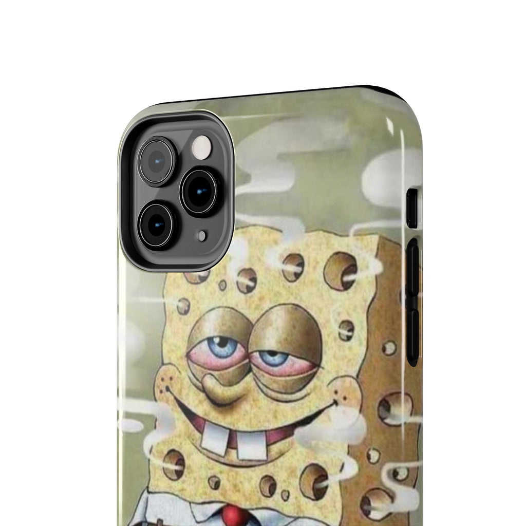 Sponge Parody Tough Phone Case – Stoned Cartoon Sponge Bob with Bong