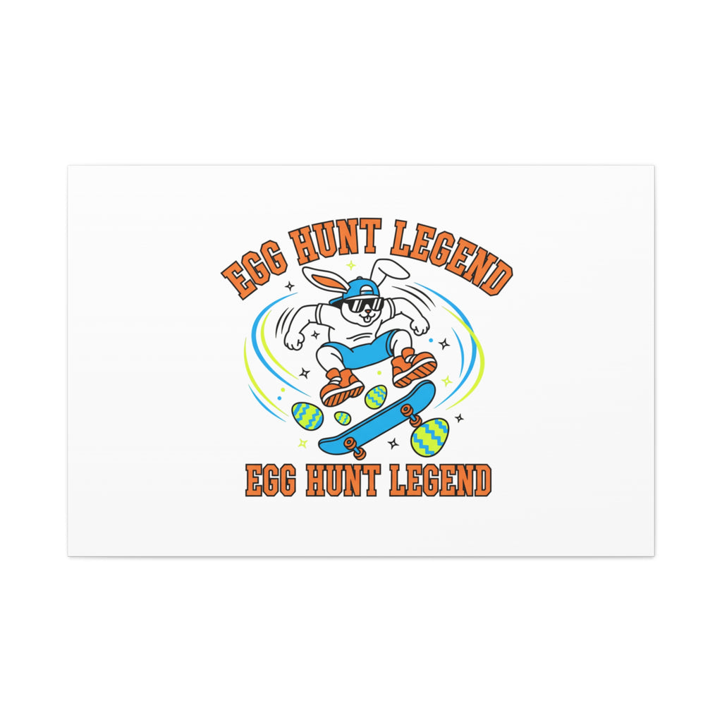 Egg Hunt Legend Canvas | Bold Boys Easter, Egg Hunter Skateboard Dino Egg