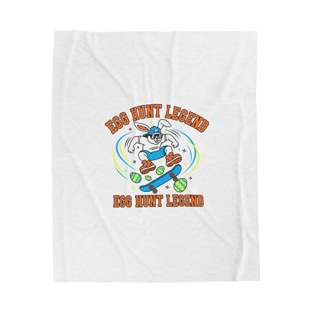 Egg Hunt Legend Blanket | boys Easter, egg hunter graphic