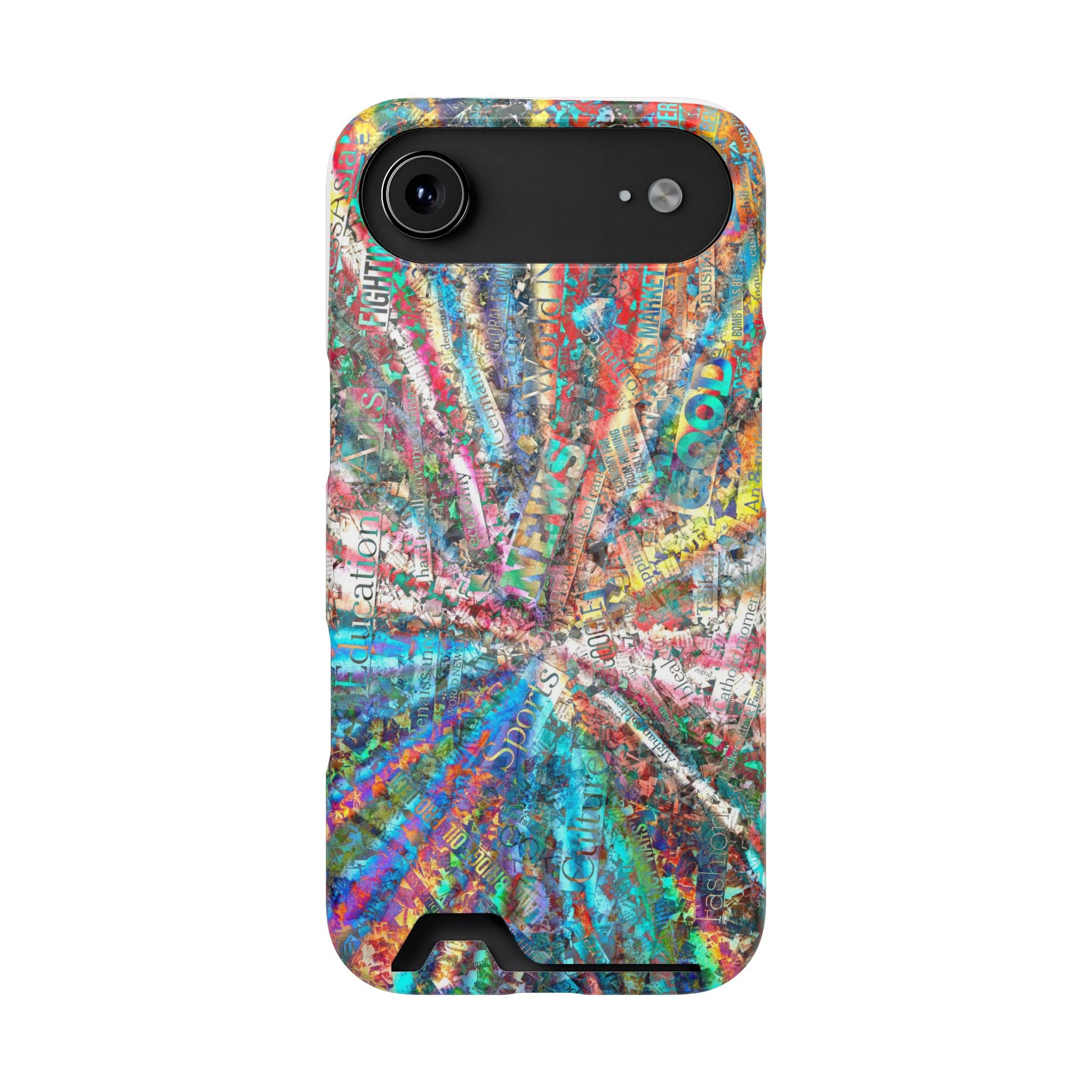 Abstract Spiral Wallet Phone Case