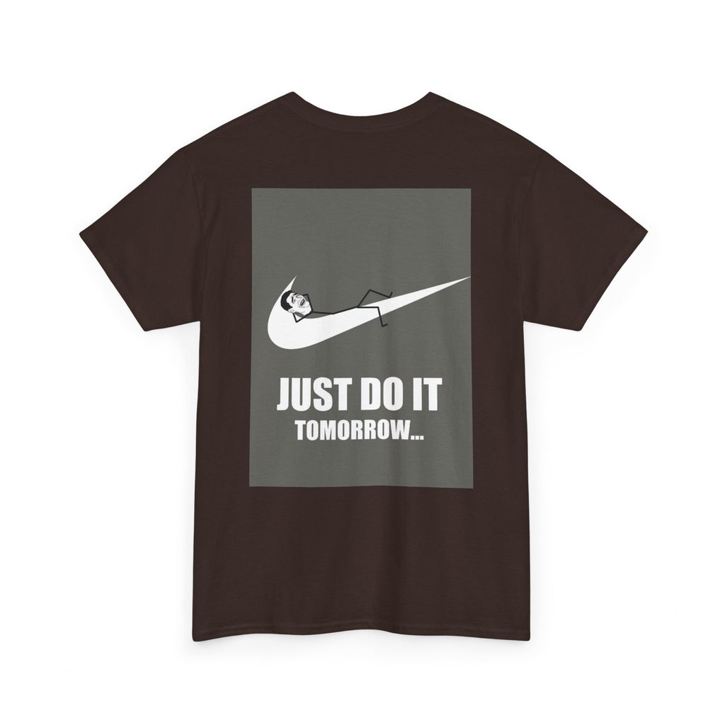 Just Do It Tomorrow Tee — 'Deal With It' Pixel Sunglasses Graphic T‑Shirt