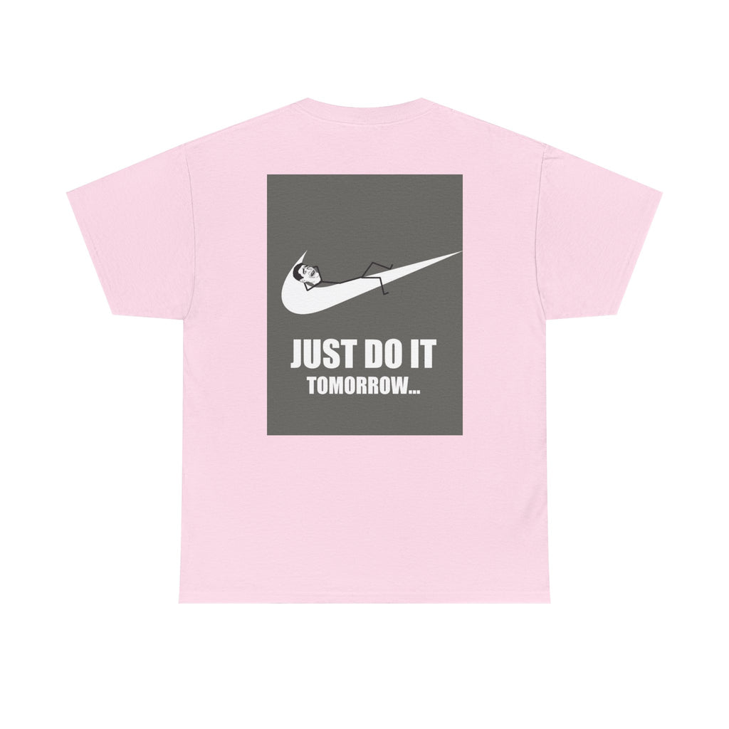 Just Do It Tomorrow Tee — 'Deal With It' Pixel Sunglasses Graphic T‑Shirt