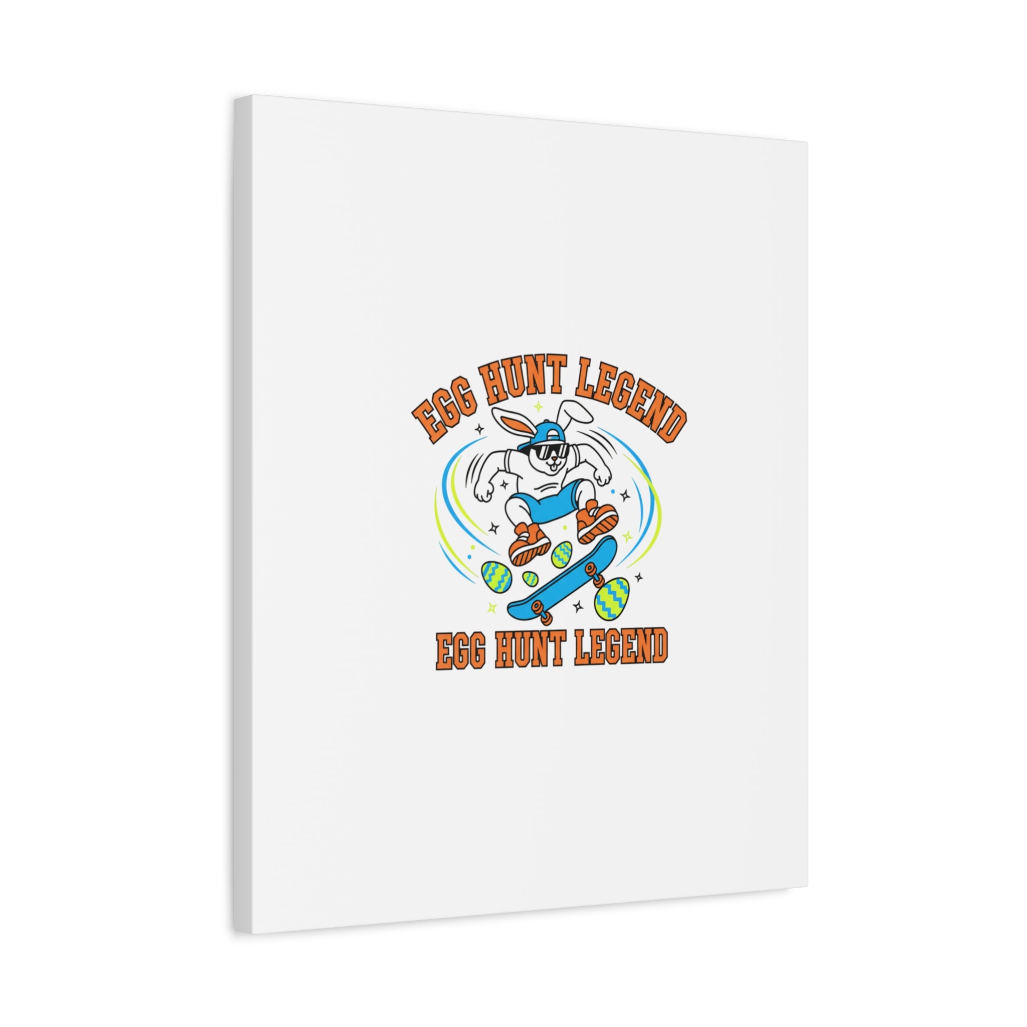 Egg Hunt Legend Canvas | Bold Boys Easter, Egg Hunter Skateboard Dino Egg