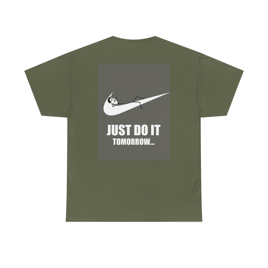 Just Do It Tomorrow Tee — 'Deal With It' Pixel Sunglasses Graphic T‑Shirt