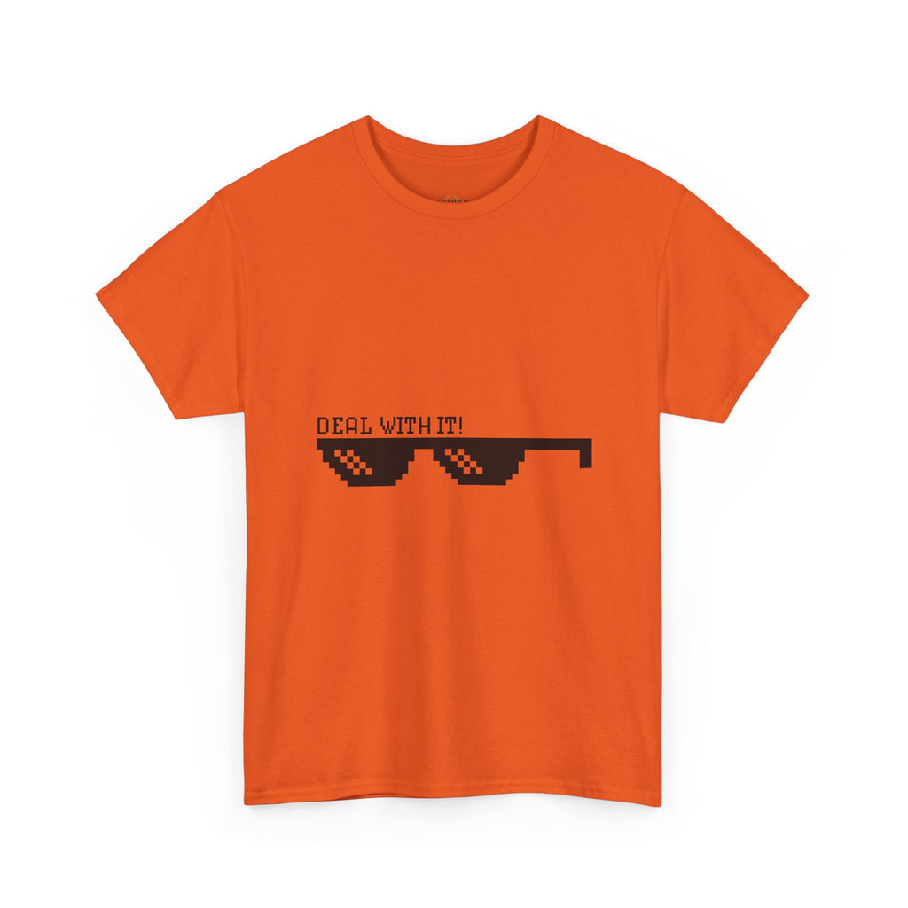 Just Do It Tomorrow Tee — 'Deal With It' Pixel Sunglasses Graphic T‑Shirt
