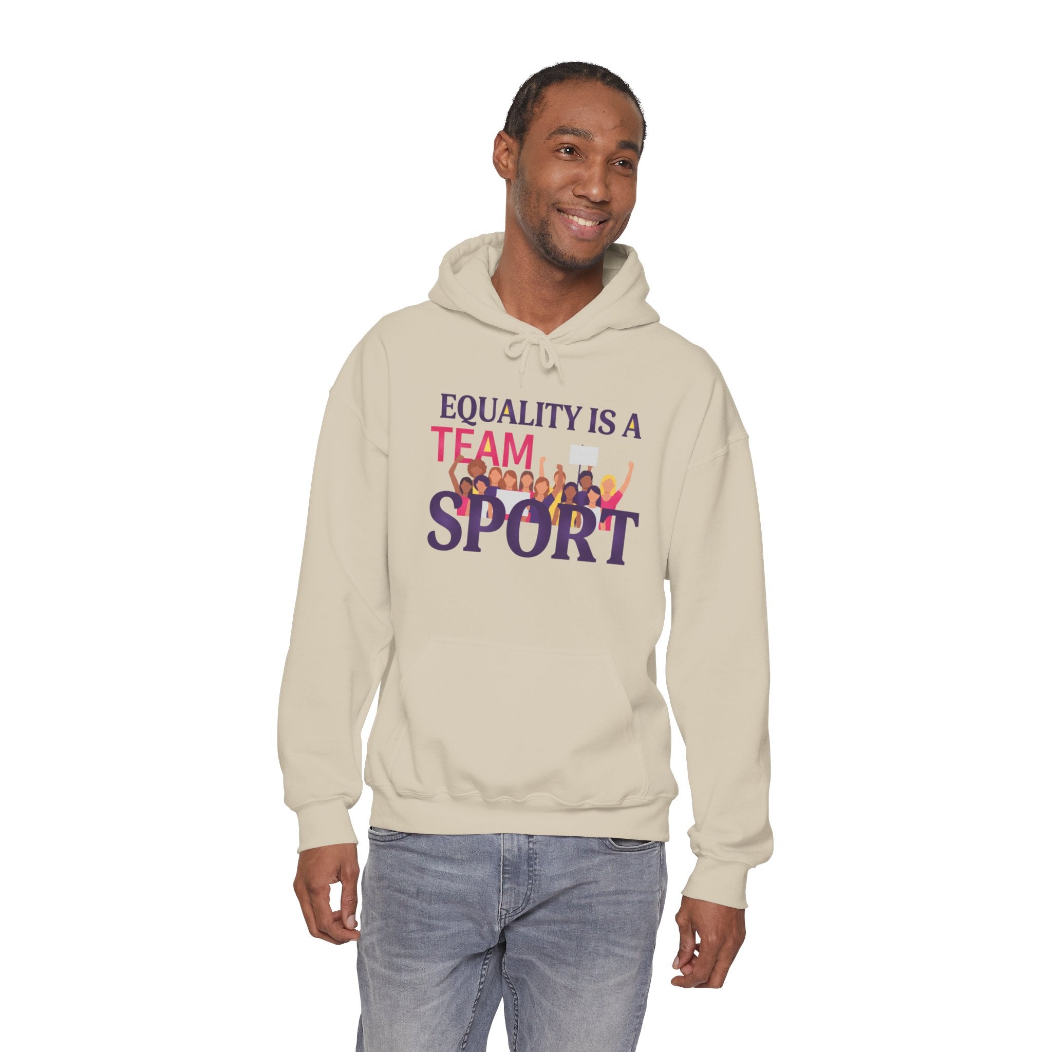 Equality Is a Team Sport Hoodie — Inclusive Team Unity Sweatshirt
