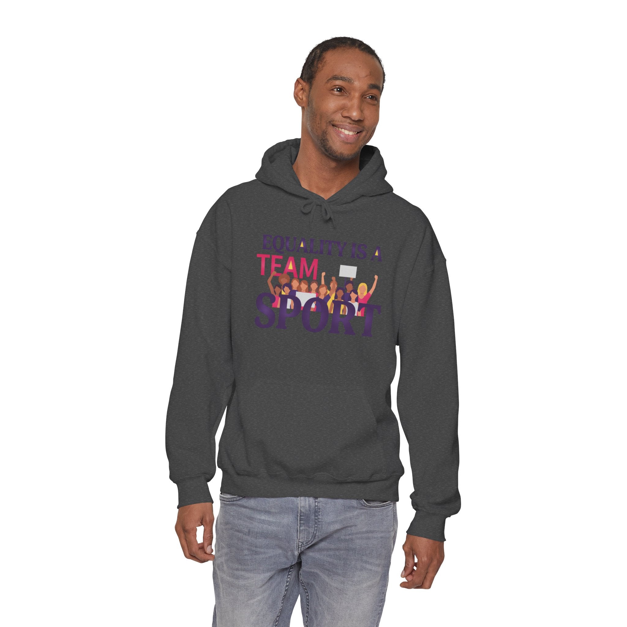 Equality Is a Team Sport Hoodie — Inclusive Team Unity Sweatshirt