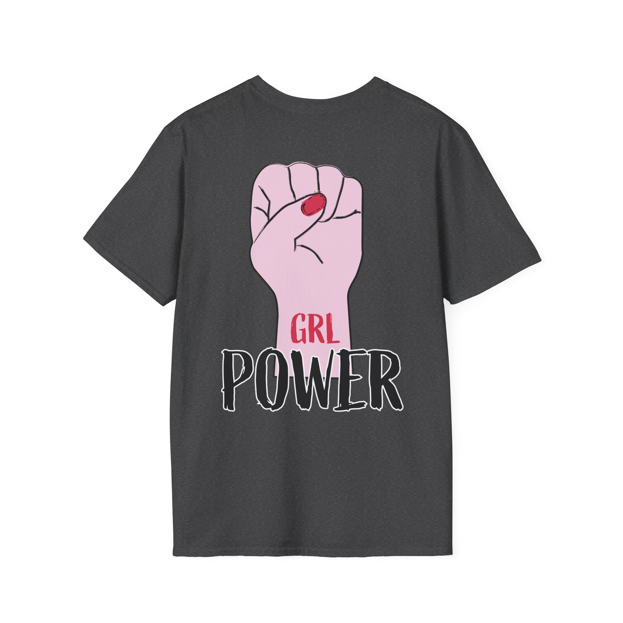 Girl Power Floral Portrait T-Shirt