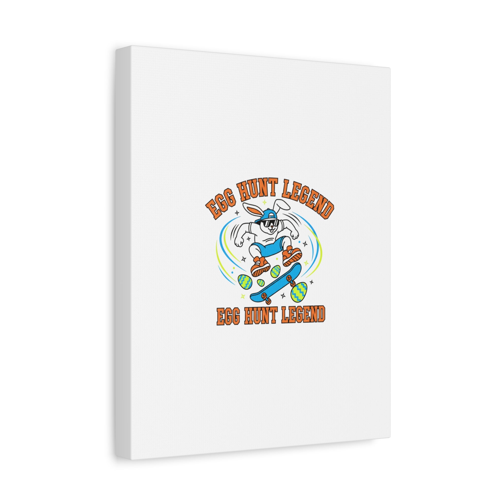 Egg Hunt Legend Canvas | Bold Boys Easter, Egg Hunter Skateboard Dino Egg