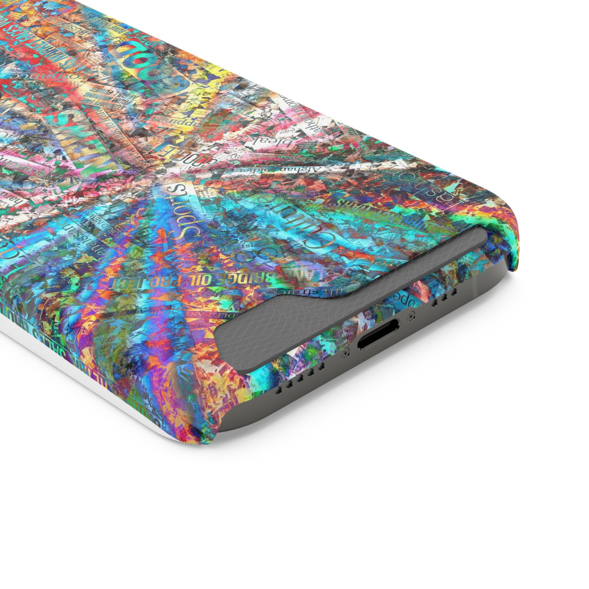 Abstract Spiral Wallet Phone Case