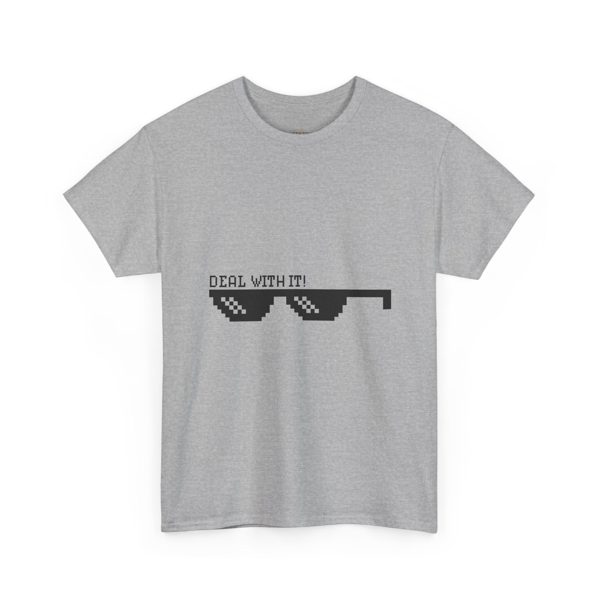 Just Do It Tomorrow Tee — 'Deal With It' Pixel Sunglasses Graphic T‑Shirt