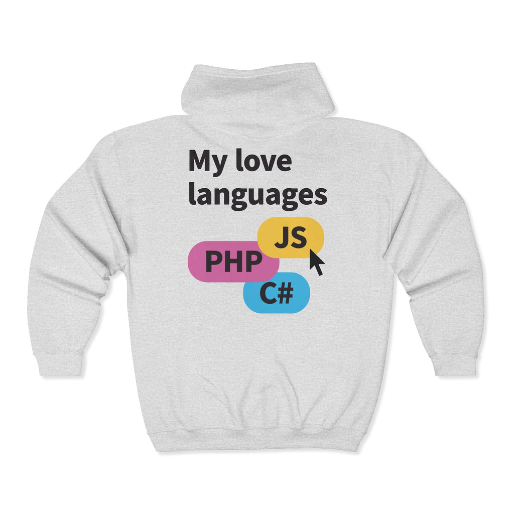 Monster Face Zip Hoodie — Playful Cartoon Splat Design