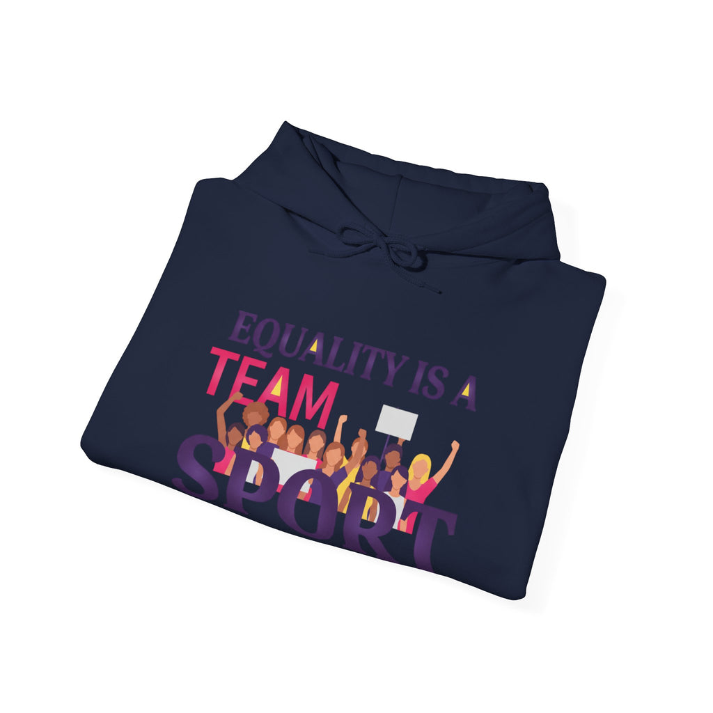 Equality Is a Team Sport Hoodie — Inclusive Team Unity Sweatshirt