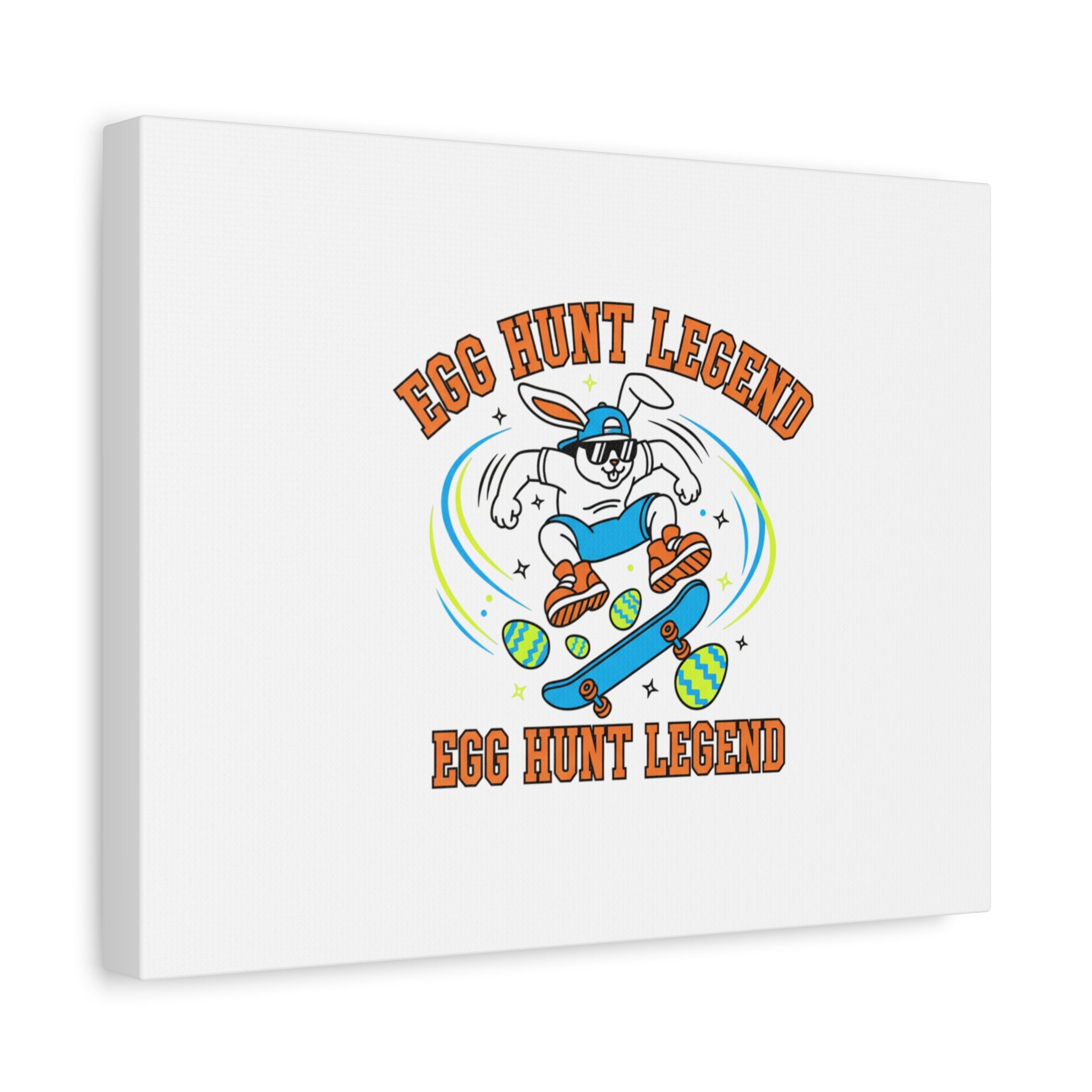 Egg Hunt Legend Canvas | Bold Boys Easter, Egg Hunter Skateboard Dino Egg