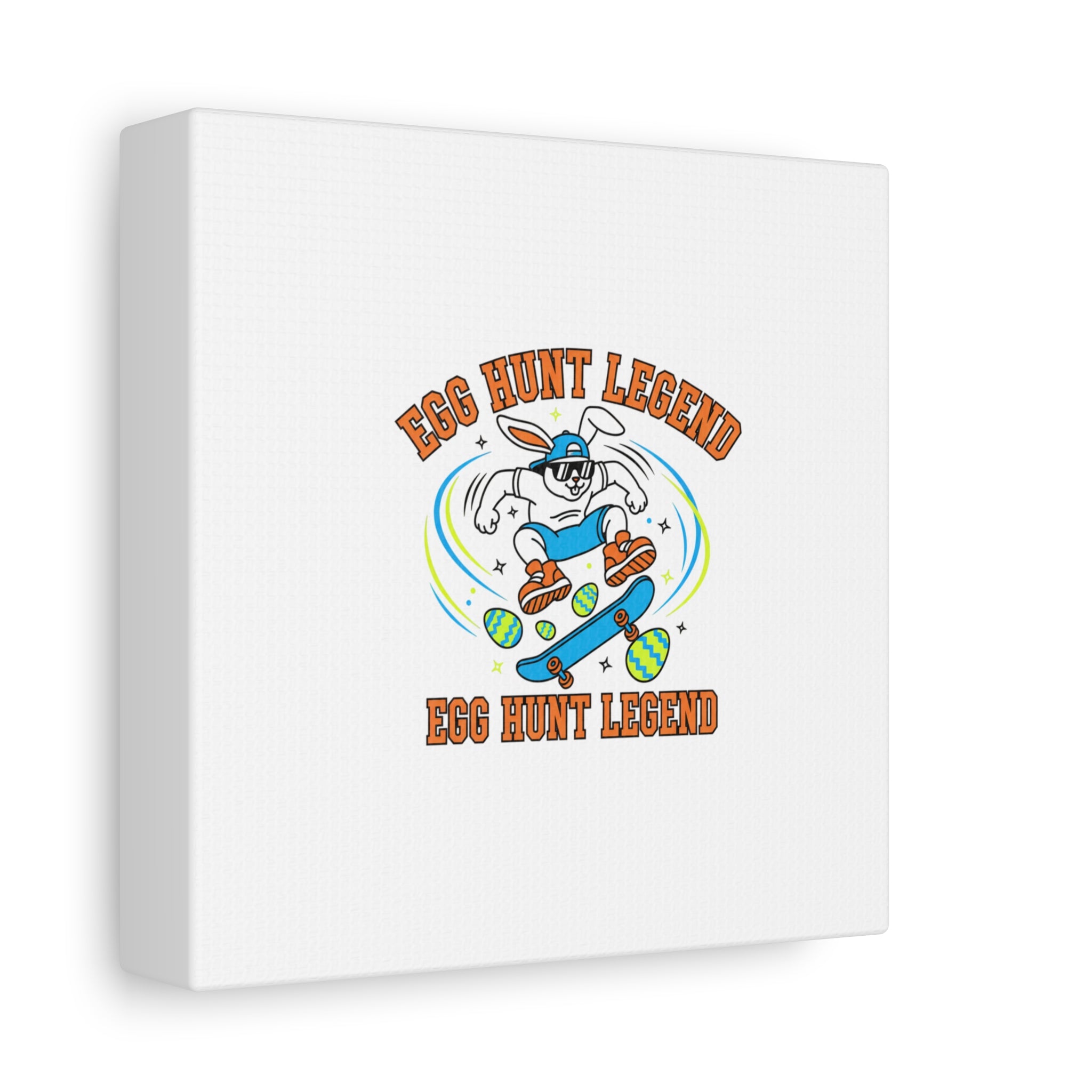 Egg Hunt Legend Canvas | Bold Boys Easter, Egg Hunter Skateboard Dino Egg