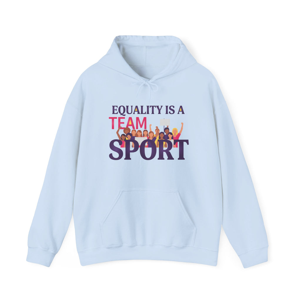 Equality Is a Team Sport Hoodie — Inclusive Team Unity Sweatshirt