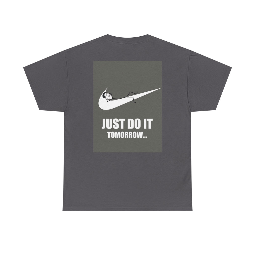 Just Do It Tomorrow Tee — 'Deal With It' Pixel Sunglasses Graphic T‑Shirt