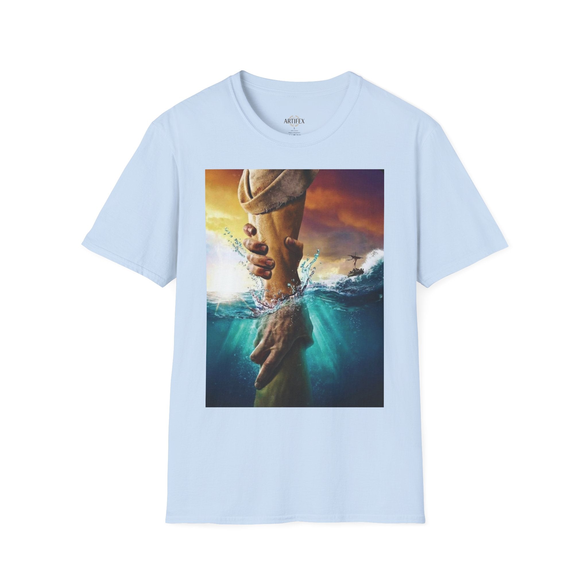 Rescue & Hope T-Shirt — Helping Hand Graphic Tee