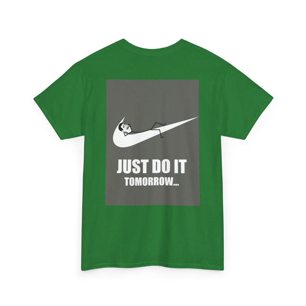 Just Do It Tomorrow Tee — 'Deal With It' Pixel Sunglasses Graphic T‑Shirt