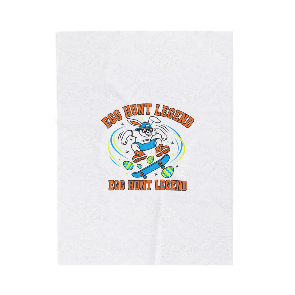 Egg Hunt Legend Blanket | boys Easter, egg hunter graphic