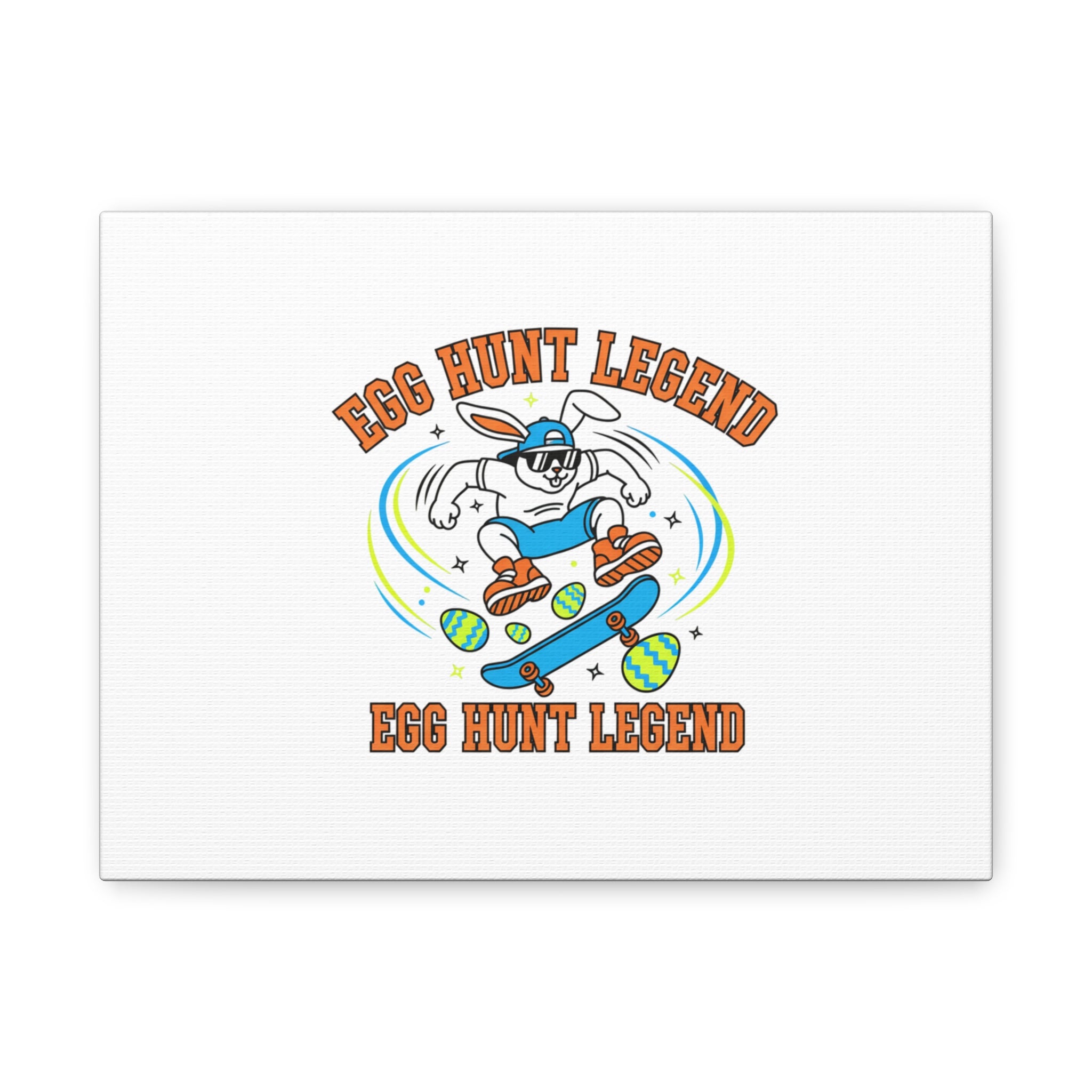 Egg Hunt Legend Canvas | Bold Boys Easter, Egg Hunter Skateboard Dino Egg