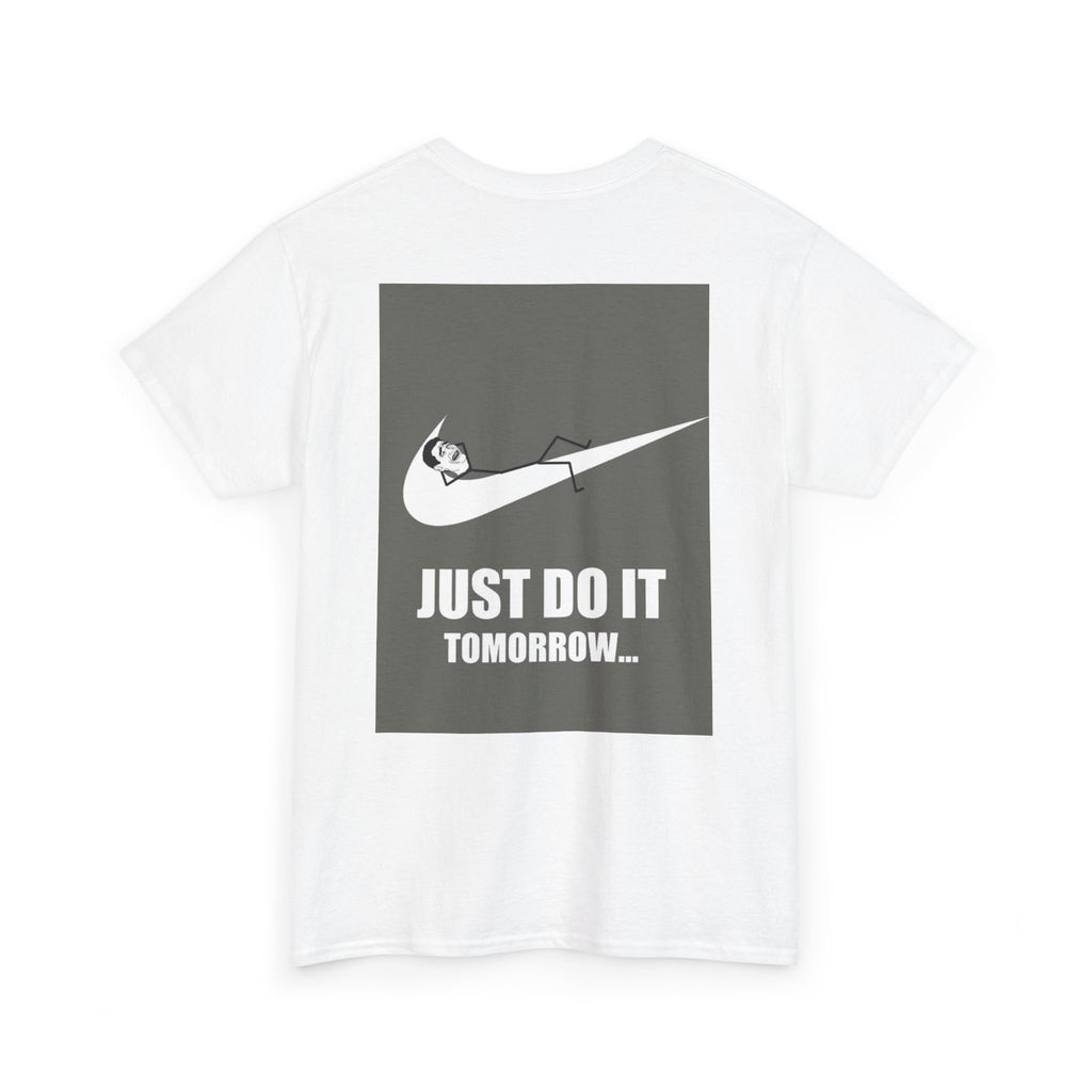 Just Do It Tomorrow Tee — 'Deal With It' Pixel Sunglasses Graphic T‑Shirt