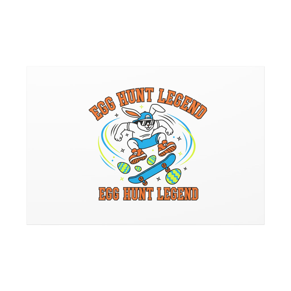 Egg Hunt Legend Canvas | Bold Boys Easter, Egg Hunter Skateboard Dino Egg