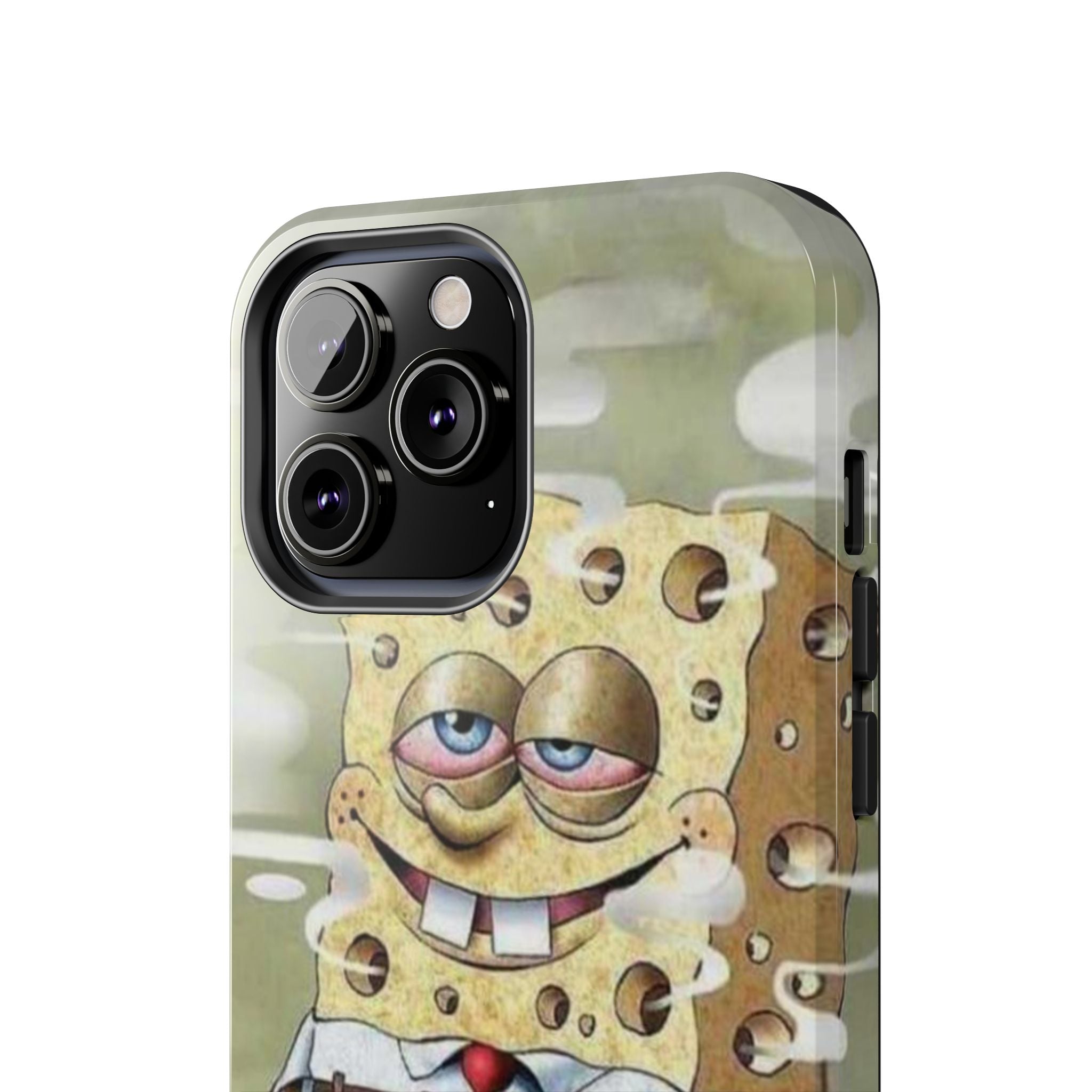Sponge Parody Tough Phone Case – Stoned Cartoon Sponge Bob with Bong