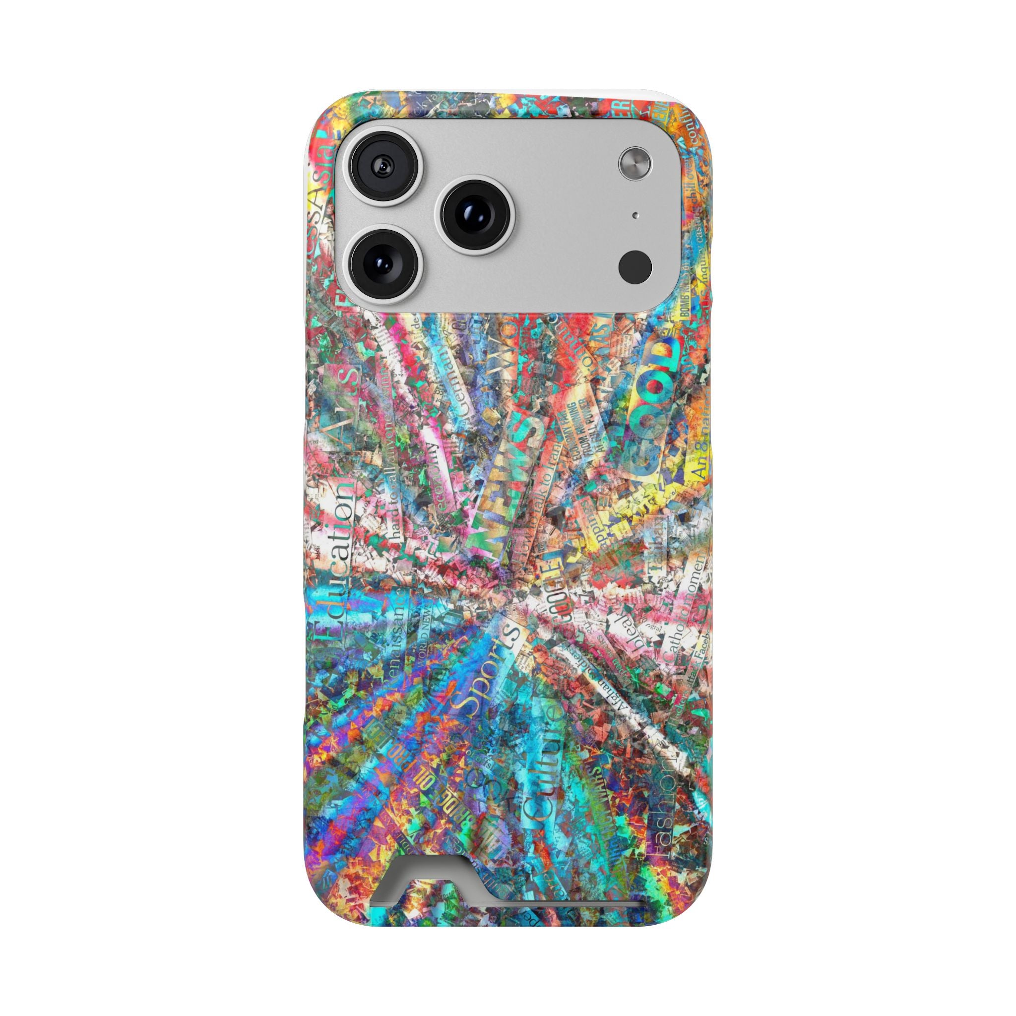 Abstract Spiral Wallet Phone Case