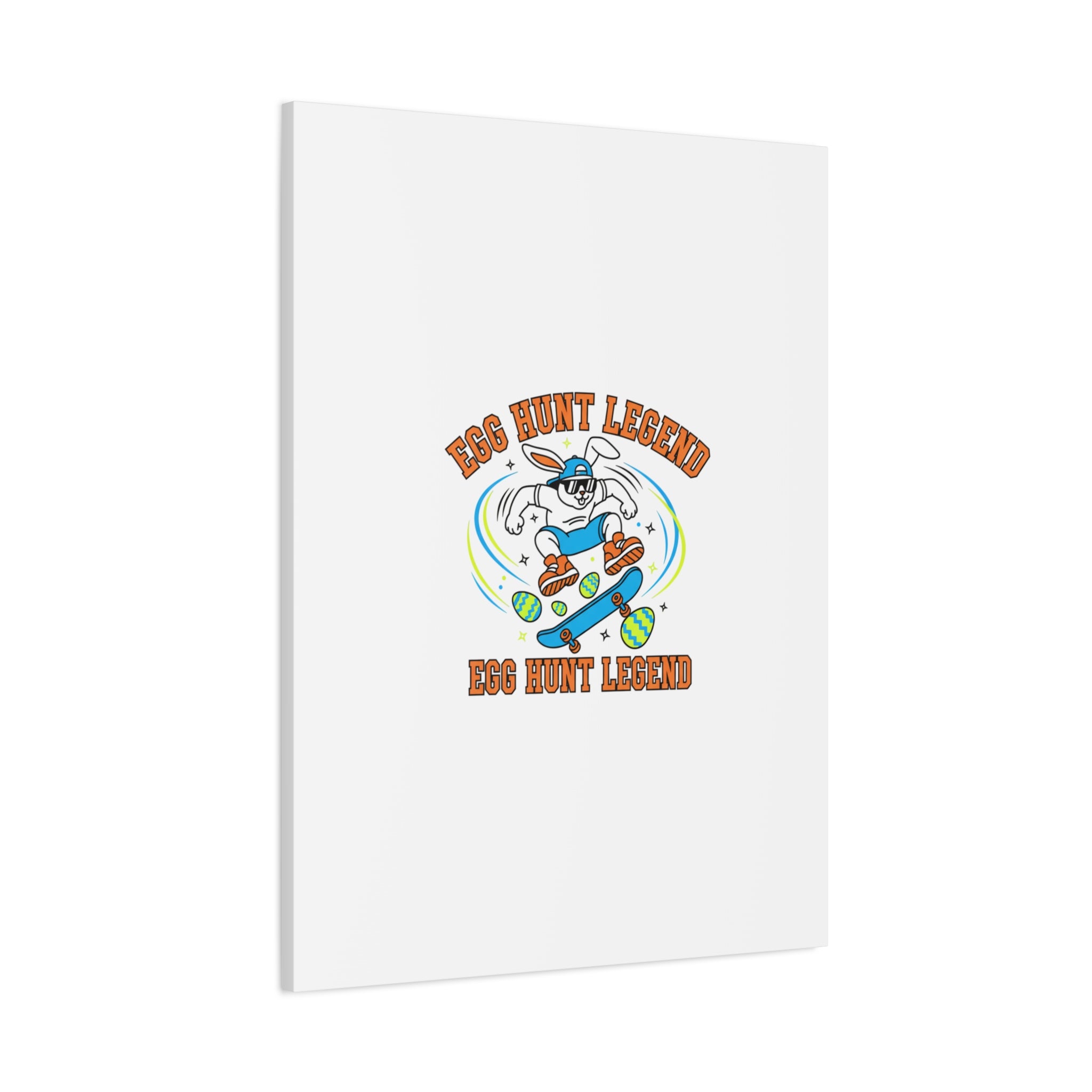Egg Hunt Legend Canvas | Bold Boys Easter, Egg Hunter Skateboard Dino Egg