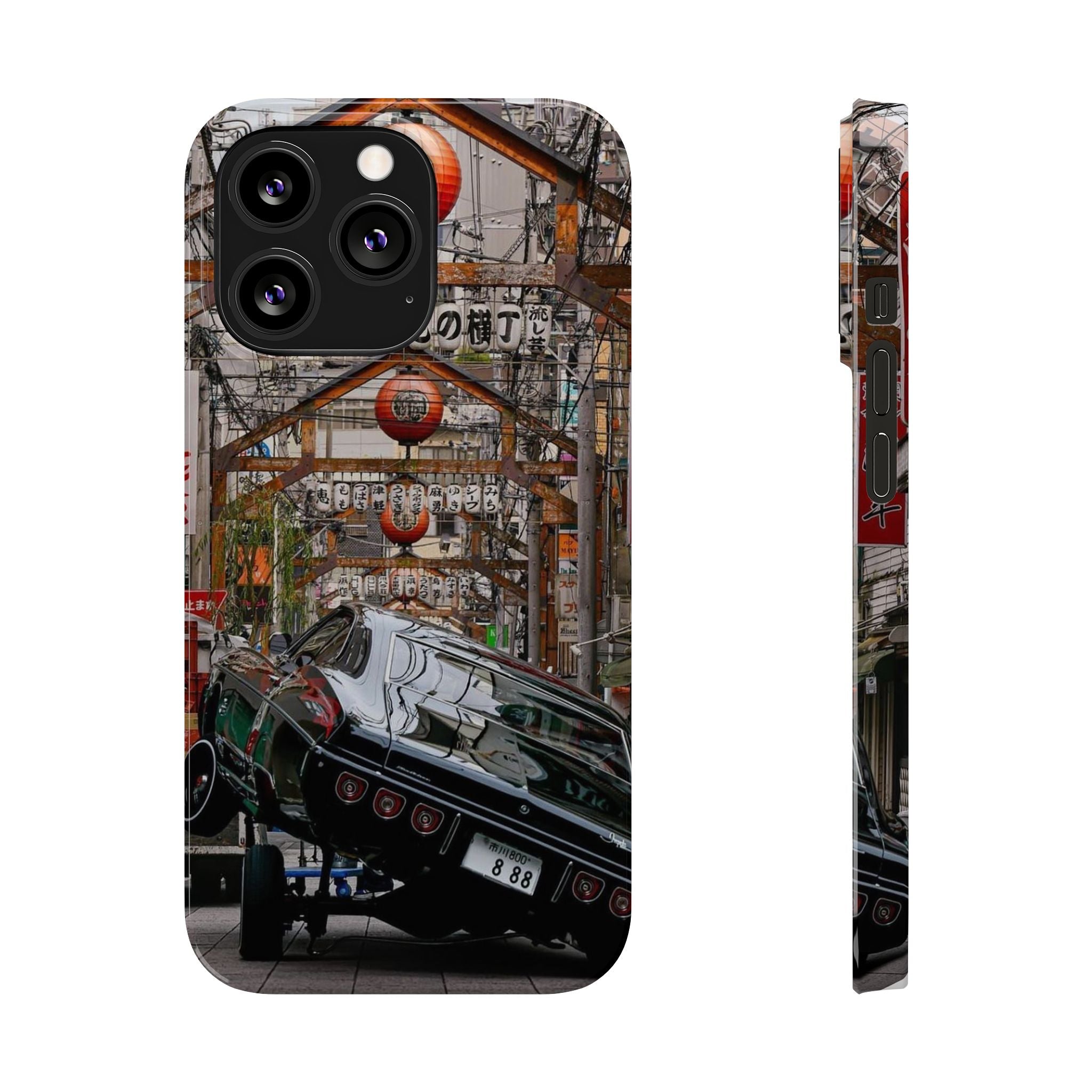 Retro Japanese Street Lowrider Slim Phone Case