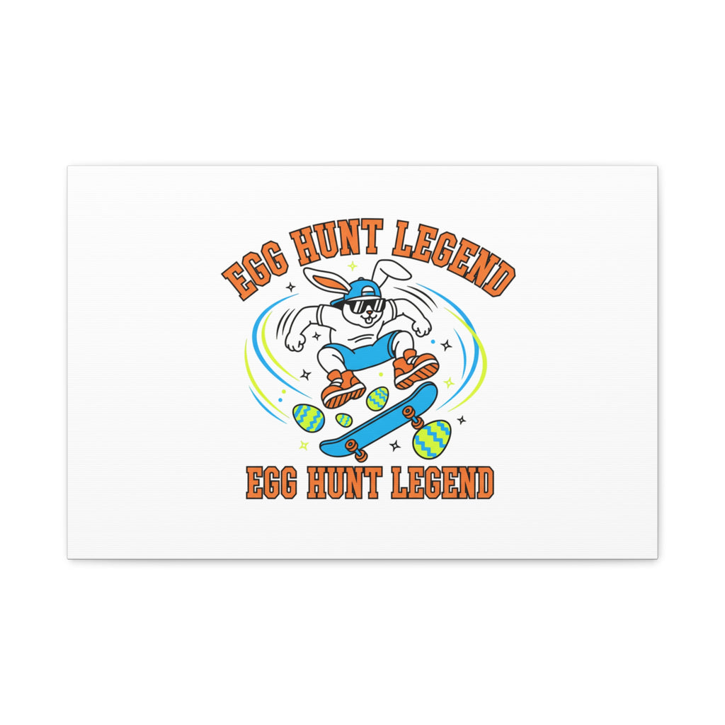 Egg Hunt Legend Canvas | Bold Boys Easter, Egg Hunter Skateboard Dino Egg