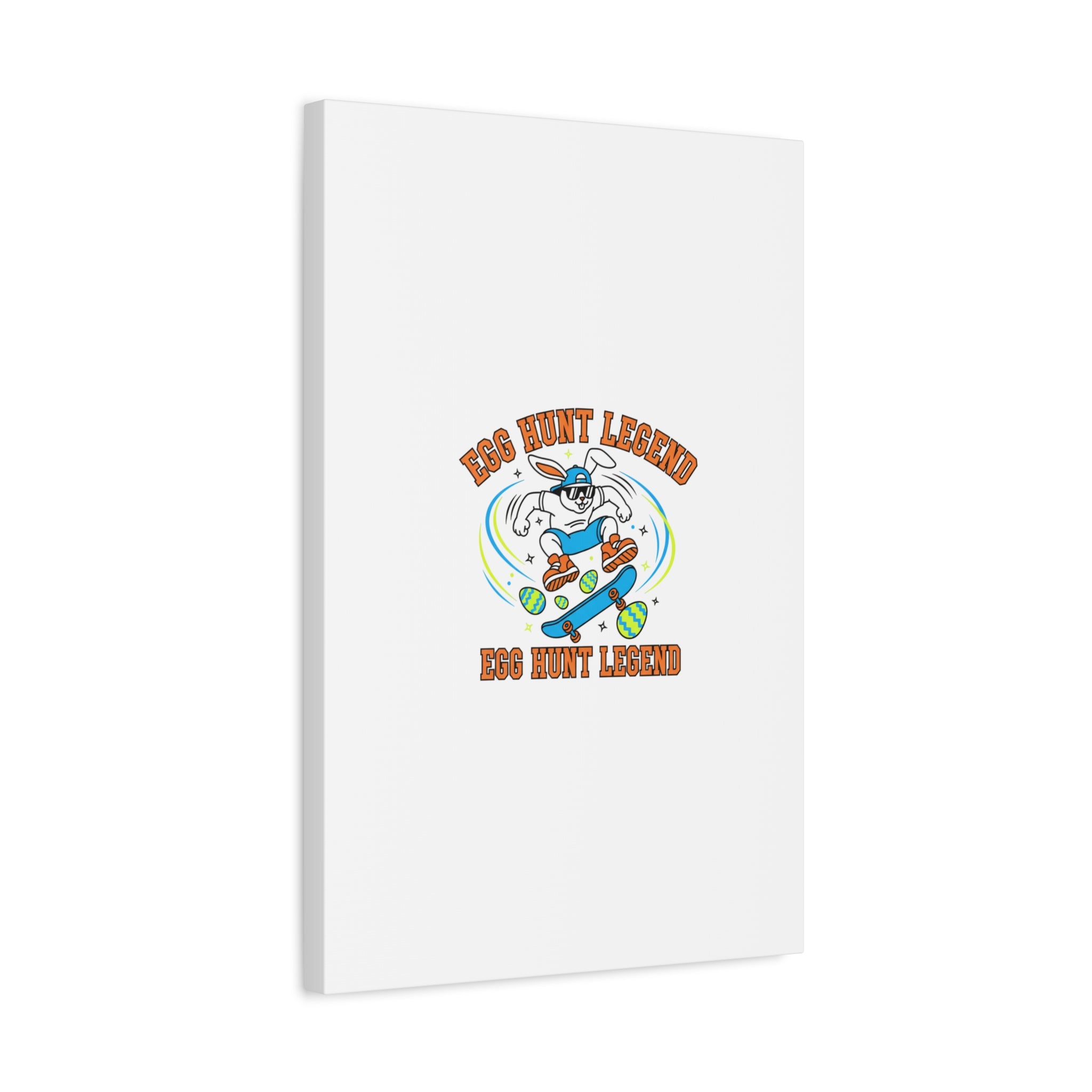 Egg Hunt Legend Canvas | Bold Boys Easter, Egg Hunter Skateboard Dino Egg